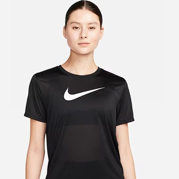 Nike Tops - Nike Women's Dri-FIT Athletic Cut Short Sleeve Graphic Swoosh T-Shirt